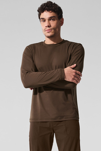 Men's Casual Long Sleeve T <b>Shirt</b> Custom Logo <b>100</b>% Cotton Breathable Lightweight Basic Tee - Product Image 4