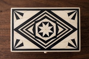 Beautiful Bone Inlay Jewelry <b>Box</b>-Modern Luxury Design Multifunctional Eco-Friendly <b>Stackable</b> Tabletop Storage Home Living Room - Product Image 5
