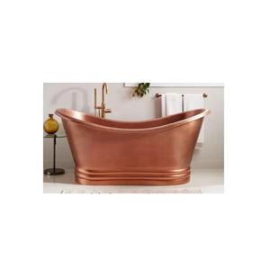 Baignoire en cuivre de qualité export, faite à la main, autoportante, design martelé, pour la vente en gros mondiale et l'usage hôtelier - Product Image 1