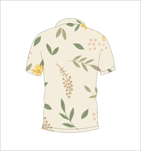 Camiseta Polo con Estampado Botánico Personalizado, Manga Corta, Informal, para Golf, Tenis, Verano, Ropa de Equipo - Product Image 5