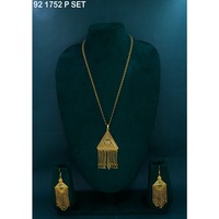 Ensemble de collier pendentif élégant et magnifique plaqué or, style ethnique, bijoux en alliage d'or, collier chaîne pour femmes, bijoux tendance