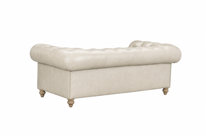 Genuine Leather Chesterfield <b>Sofa</b> Three Seat Tufted Back Rolled Arm Traditional Style Living Room <b>Sofa</b> Leather <b>Sofa</b> - Product Image 4