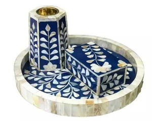 Magnifique brûleur Mubkhar en os incrusté de nacre 2026, avec plateau Bakhoor en nacre, brûleur Medkhan, boîte acrylique Mubkhar - Product Image 5