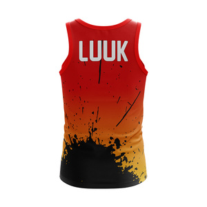 Camiseta sin Mangas LUUK International para Hombre, Casual, 100% Algodón, Cuello Redondo, Logotipo Personalizado en la Parte Delantera, Secado Rápido, Impresión por Transferencia de Calor, Tela Premium - Product Image 2