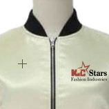 Bomber <b>Jacket</b> With Custom Brand Logo Windproof Casual Outerwear Rib-Knit Trim Baseball Coated Polyester <b>Jacket</b> - Product Image 3