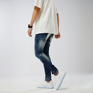 Wholesale Denim for Men's Men's Denim Pants Fashion Men's Street <b>Tight</b> Denim Pants High Quality Casual Stretch - Product Image 4