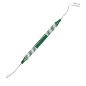 Ensemble d'instruments dentaires Trinovo en acier inoxydable, cuillère à détartrage manuelle et poussoir, par Dogmatic, haute qualité, certifié ISO - Product Image 2