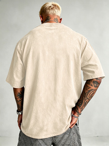 Acid Wash T Shirt Contemporary Lifestyle Top with Street Fashion Appeal Comfortable Fit and Everyday Casual <b>Wardrobe</b> Function - Product Image 3