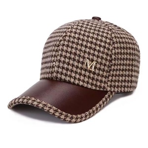Gorra de Béisbol para Mujer, de Lana, para Otoño e Invierno, Estilo Retro Británico, con Visera Curva Ajustable - Product Image 2