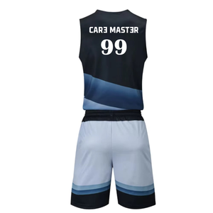 Uniformes de Baloncesto Más Vendidos, Ropa Deportiva, Conjuntos de Camisetas de Baloncesto para Entrenamiento, Uniformes de Baloncesto sin Mangas Lisos para Hombre - Product Image 2