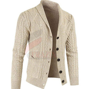 Cárdigan de Punto Cálido para Hombre, de Alta Calidad, Manga Larga, con Botones, Suave, Informal, para Trabajo u Oficina - Product Image 3