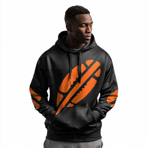 Sweat à capuche de football pour hommes en sublimation, pull-over 100 % polyester, vente en gros - Product Image 1