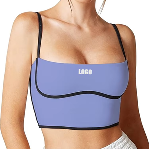 เสื้อครอปออกกำลังกายแบบสปอร์ต สายปรับได้ ฟองน้ำถอดออกได้ รองรับแรงกระแทกปานกลาง คอรูปตัวยู - Product Image 6