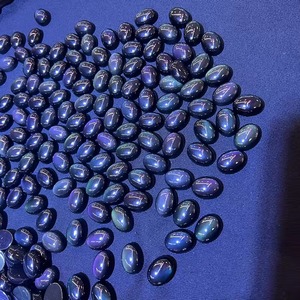CABS Cutting Cabochon NaturalRainbow Obsidian Oval Gem for Diy <b>Ring</b> Gem Jewelry - Product Image 2