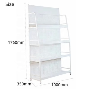 Exhibidor Vertical de Hierro Resistente Personalizado para Supermercado, con Acabado Pulido y Tamaño Ajustable - Product Image 3