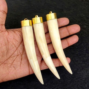 Natural Buffalo And Ox Bone Horn Pendant Necklace Handmade Viking Gothic Medieval Jewelry At Competitive Prices - Product Image 6
