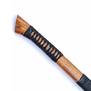 ขวานโทมาฮอว์กเกรดอุตสาหกรรม ZA DAMASCUS MAKERS พร้อมด้ามไม้หุ้มหนัง ใบมีดเหล็กตีขึ้นรูปขนาด 5 นิ้ว เครื่องมือขวานเอาตัวรอด - Product Image 3