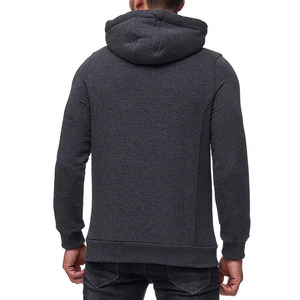 Sweat à capuche zippé pour homme, coupe ajustée, chaud pour l'hiver, coupe-vent, fermeture éclair, coutures robustes. - Product Image 3