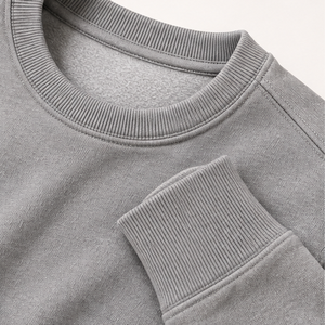 เสื้อสเวตเชิ้ตคอกลมทรงกระชับแบบเรียบง่ายสำหรับผู้ชาย สีเงินเทา ผ้าผสมคอตตอนเนื้อนุ่ม รุ่น MCRW-0047 - Product Image 6