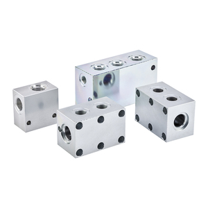 Dubbele Piloot Bediende Terugslagklep Dfl 6-10-18 F 2 Way Flow Divider Hydraulisch Slot Klep Stalen Dubbele Terugslagklep Met Blok - Product Image 2