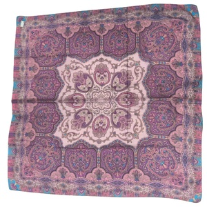 Pañuelo Cuadrado de Chifón Ligero con Estampado Floral Romántico en Acuarela, 90x90cm, Pañuelo de Seda Vintage con Estampado Digital y Borde Sólido - Product Image 1