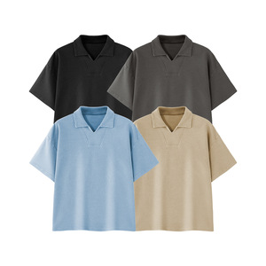 Custom Men's Breathable 180g <b>Canvas</b> Short Sleeve Business Casual Golf Wear OEM Service Bulk Supplier Exporter - Product Image 1