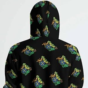 Sweat à capuche pour homme 100% coton molletonné, broderie et impression par sublimation, tissu doux et respirant, coupe décontractée, manches régulières - Product Image 5