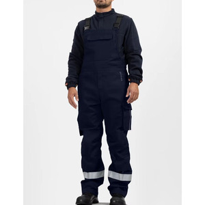 Salopette de travail professionnelle en coton imperméable pour la navigation, salopette à double genouillère, salopette de charpentier en coton - Product Image 4