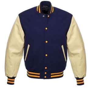 Chaqueta Varsity Larga de la Mejor Calidad al Por Mayor, Transpirable, con Logotipo y Servicio Personalizados, 100% Algodón, en Venta - Product Image 1