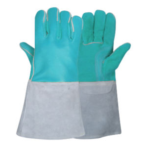 Gants en cuir de vachette renforcé et croûte de chèvre, réfléchissants, pour soudage TIG, sécurité industrielle, usage général, protection anti-flamme - Product Image 3