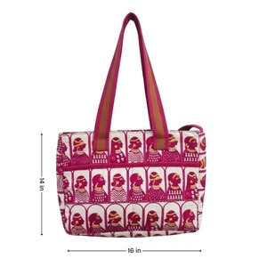 Rajkumari Rajasthani Print Tote <b>Bag</b> Available for Affordable Price from India - Product Image 4