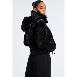 Low MOQ Women Winter Crop Puffer Jacket Twin City Made Casual Wear Padded <b>Bubble</b> <b>Coats</b> Plain Fashion Crop Puffer Jacket - Product Image 3