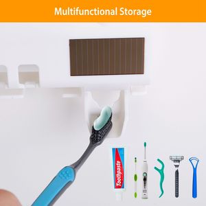 Supporto da Parete per Sanificazione UV con Sensore IR, Dispenser di Dentifricio a 4 Scomparti, Porta Spazzolini Igienizzante per Bagno - Product Image 5