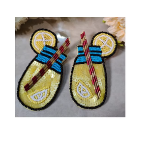 Pendientes Colgantes Hechos a Mano con Cuentas Coloridas de Aleación de Zinc, Joyería Ligera y Moderna para Mujer, Regalo - Product Image 1
