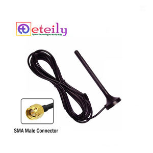 Eiteily ขั้วต่อแม่เหล็ก ET-GS3RM-1L3-SMS, เสียสัญญาณ GSM 3dBi 3แบนด์824-1990เมกะเฮิรตซ์แนวตั้งเสาอากาศตัวผู้ - Product Image 1