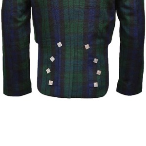 Veste et gilet en laine écossaise Prince Charlie de haute qualité |   Tenue traditionnelle des Highlands pour hommes, en jacquard - Product Image 4