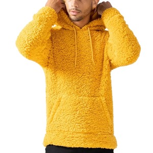 Sweat à capuche Sherpa pour homme en polaire épaisse et duveteuse, tendance, avec logo personnalisé, vêtement d'hiver de haute qualité, respirant - Product Image 3