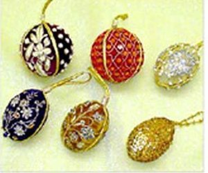 Belle artisanat personnaliser la forme avec broderie Zari dorée et ornements de conception unique perlés pour les ornements de Noël - Product Image 6