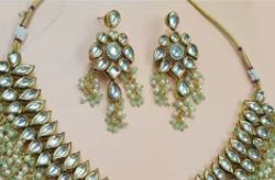 Elegante collar de piedra verde Kundan diseñador perla Kundan gargantilla joyería elegante para mujer ropa de fiesta Kundan gargantilla - Product Image 2