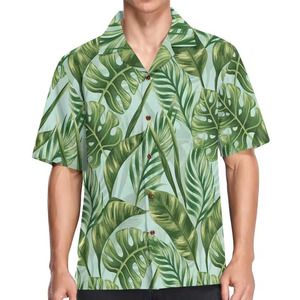 Chemises Hawaïennes d'Été Respirantes à Manches Courtes Imprimées Personnalisables pour Hommes – Coupe Ample - Product Image 6