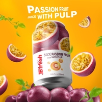 330Ml Passievruchtensap In Blik Drinkt Uit 50% Vers Sap Met Echte Fruitpulp, Hoogwaardige Groothandelsleverancier-Oem-Service
