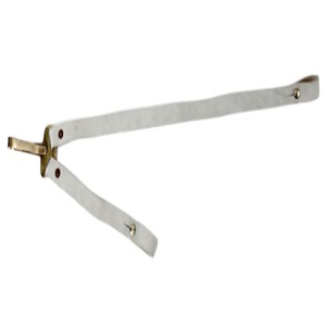 Cinturón de cuero genuino blanco con hebilla vintage ajustable, reproducción americana, cinturones de cuero blanco con clip para colgar espadas - Product Image 3