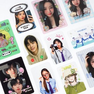 Impresión de Fototarjetas Transparentes Personalizadas de PET de 75x105 mm, Fototarjetas Transparentes de Ídolos de K-pop, Empaquetadas Individualmente, Corea - Product Image 2