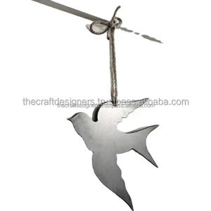 Pájaro volador Adorno de Navidad Decoración colgante Objetos de árbol de Navidad Forma personalizada Adornos colgantes de jardín de metal - Product Image 1
