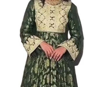 Vestido de Fiesta Modesto con Encaje Bohemio, Diseño Tribal Afgano Kuchi, Bordado, para Mujer, Cultura Pashtun Afgana Kuchi, Adultos - Product Image 5