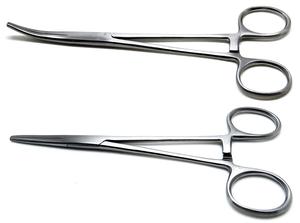 Premium 18.0 cm Microsurgical Curved Hemostatic Forceps 1x2 <b>Teeth</b> Stainless Steel Manual CE Certified by Endochoice Medical - Product Image 4