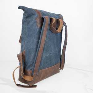 Newest Design Unisex Waterproof Canvas Sports <b>Backpack</b> Arcuate Shoulder Strap Zipper <b>Lightweight</b> Multi-functional Professional - Product Image 2