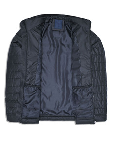 Chaqueta Acolchada de Fabricación Pakistaní, Manga Larga, Cuello Alto, Chaqueta Acolchada Negra Clásica para Hombre, Cierre de Cremallera, Ropa de Abrigo Cálida para Invierno - Product Image 3