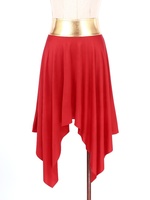 Jupe de culte élégante pour femmes Costume de performance de danse liturgique jupes métalliques pour louange événement de festival de choeur de danse lyrique
