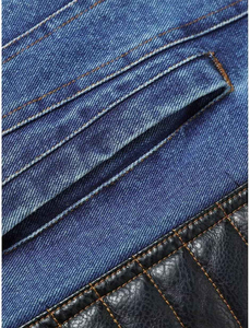 Wholesale Breathable <b>Casual</b> Denim Jeans <b>Jacket</b> for <b>Men</b> <b>Summer</b> Latest Design High Quality in Reasonable Price OEM Service - Product Image 6